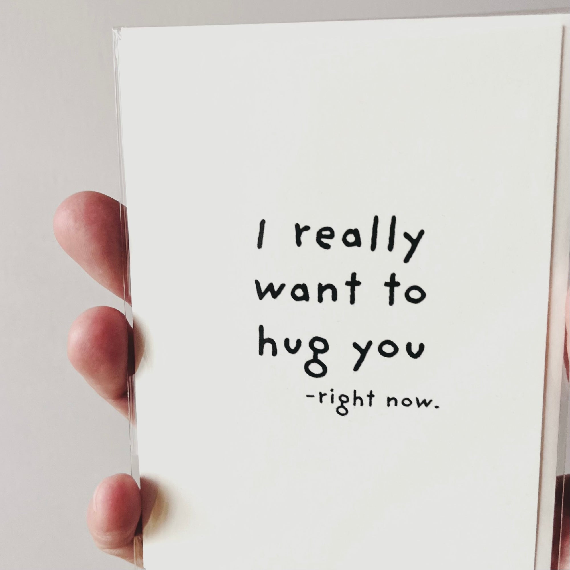 I really want to hug you - right now.